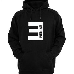 Eminem Backwards E Hoodie Black